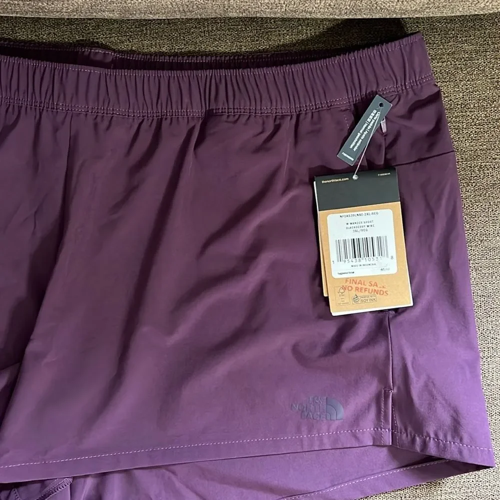 New The North Face Women’s Wander Shorts - Size 3X/Regular